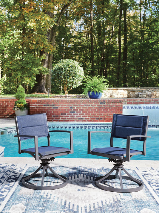 Rocky Creek Sling Swivel Chair (2/CN) Signature Design by Ashley®