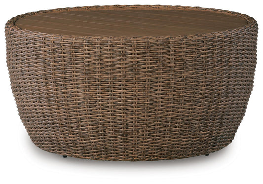 Double Point Round Cocktail Table Signature Design by Ashley®