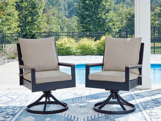 East Beach Swivel Chair w/Cushion (2/CN) Signature Design by Ashley®