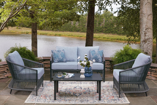 Bridges Beach Love/Chairs/Table Set (4/CN) Signature Design by Ashley®