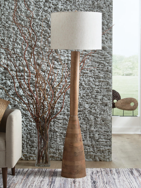 Ailsa Wood Floor Lamp (1/CN) Signature Design by Ashley®
