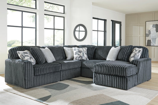 Midnight-Madness 5-Piece Sectional with Chaise Signature Design by Ashley®