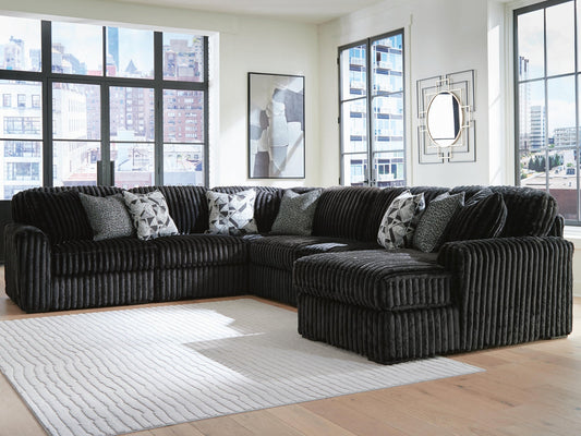 Midnight-Madness 6-Piece Sectional with Chaise Signature Design by Ashley®
