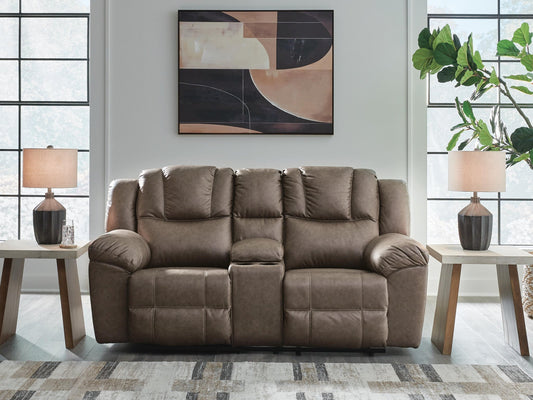 Lowilla DBL Rec Loveseat w/Console Signature Design by Ashley®