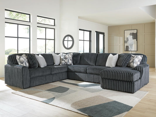 Midnight-Madness 4-Piece Sectional with Chaise Signature Design by Ashley®