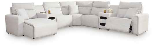 Modmax II 7-Piece Power Reclining Sectional with Chaise and Audio Consoles Signature Design by Ashley®