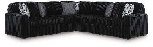 Midnight-Madness 5-Piece Sectional Signature Design by Ashley®