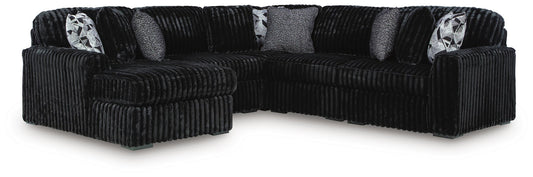 Midnight-Madness 5-Piece Sectional with Chaise Signature Design by Ashley®