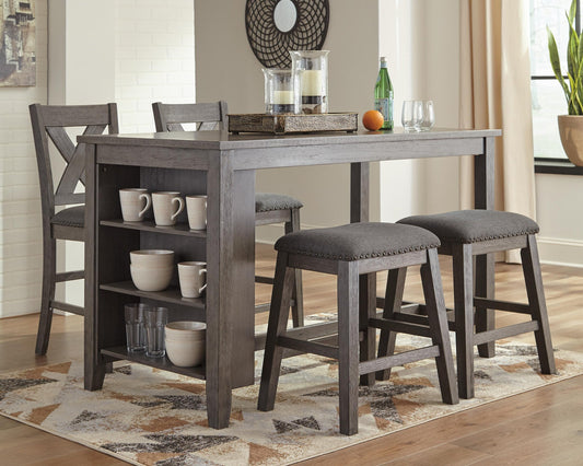 Caitbrook Counter Height Dining Table and 4 Barstools Signature Design by Ashley®