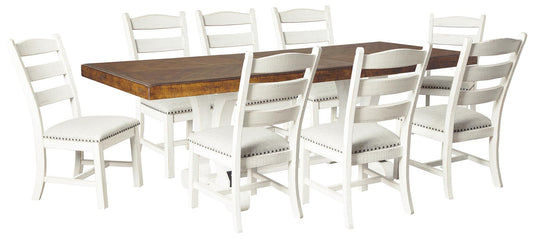 Valebeck Dining Table and 8 Chairs Signature Design by Ashley®
