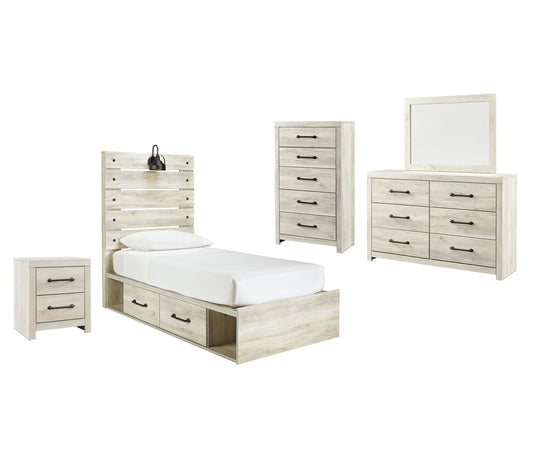 Cambeck Panel Bed With 4 Storage Drawers With Mirrored Dresser, Chest And Nightstand Signature Design by Ashley®