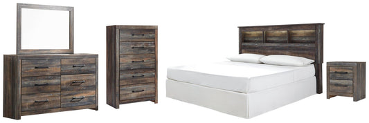 Drystan /California King Bookcase Headboard, Dresser, Mirror, Chest And Nightstand Signature Design by Ashley®