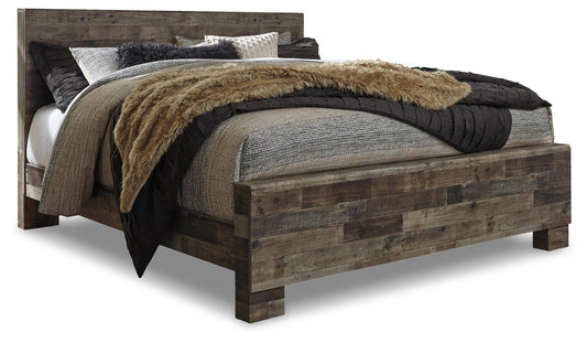 Derekson Panel Bed With Mirrored Dresser Benchcraft®