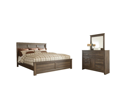 Juararo Panel Bed With Mirrored Dresser Signature Design by Ashley®