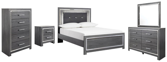 Lodanna Panel Bed With Mirrored Dresser, Chest And Nightstand Signature Design by Ashley®