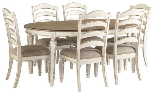 Realyn Dining Table and 6 Chairs Signature Design by Ashley®