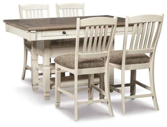 Bolanburg Counter Height Dining Table and 4 Barstools Signature Design by Ashley®