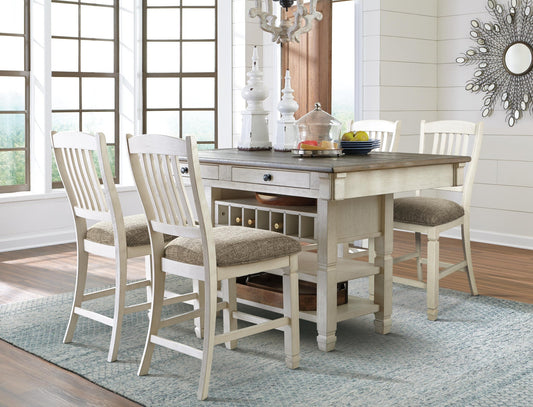 Bolanburg Counter Height Dining Table and 4 Barstools Signature Design by Ashley®