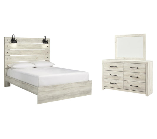 Cambeck Panel Bed With Mirrored Dresser Signature Design by Ashley®
