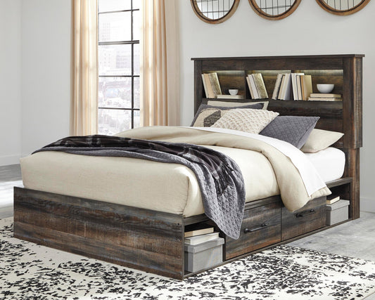 Drystan Bookcase Bed With 2 Storage Drawers, Dresser, Mirror, Chest And Nightstand Signature Design by Ashley®