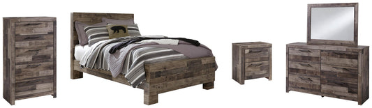 Derekson Panel Bed With Mirrored Dresser, Chest And Nightstand Benchcraft®