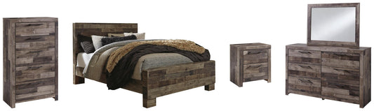 Derekson Panel Bed With Mirrored Dresser, Chest And Nightstand Benchcraft®