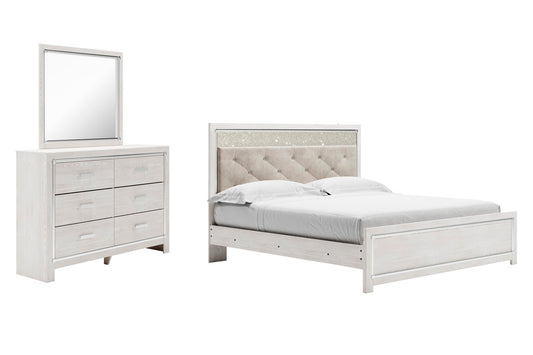 Altyra Panel Bed With Mirrored Dresser Signature Design by Ashley®