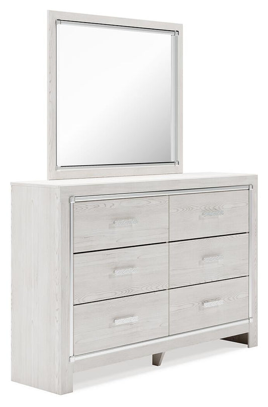 Altyra Upholstered Storage Bed With Mirrored Dresser And Nightstand Signature Design by Ashley®