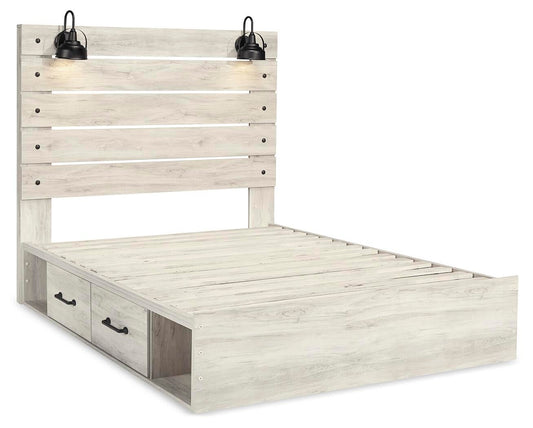 Cambeck Panel Bed With 2 Storage Drawers With Mirrored Dresser And Nightstand Signature Design by Ashley®
