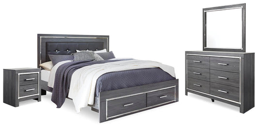 Lodanna Panel Bed With Mirrored Dresser And Nightstand Signature Design by Ashley®