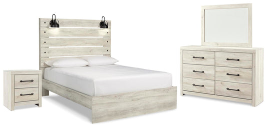 Cambeck Panel Bed With Mirrored Dresser And Nightstand Signature Design by Ashley®