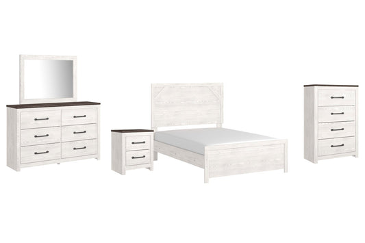 Gerridan Panel Bed With Mirrored Dresser, Chest And Nightstand Signature Design by Ashley®