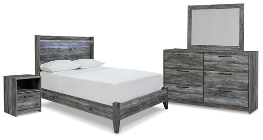 Baystorm Panel Bed With Mirrored Dresser And Nightstand Signature Design by Ashley®