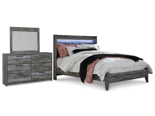Baystorm Panel Bed With Mirrored Dresser Signature Design by Ashley®