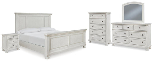 Robbinsdale Panel Bed With Mirrored Dresser, Chest And Nightstand Signature Design by Ashley®