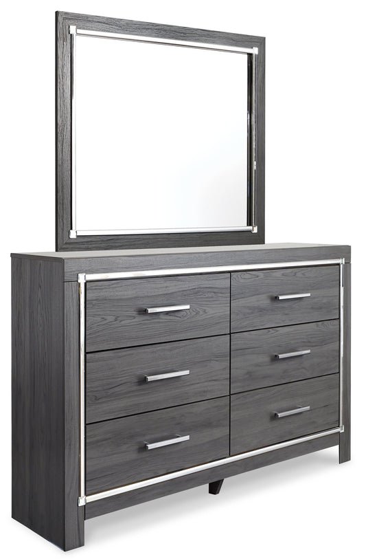 Lodanna Panel Bed With Mirrored Dresser And Nightstand Signature Design by Ashley®