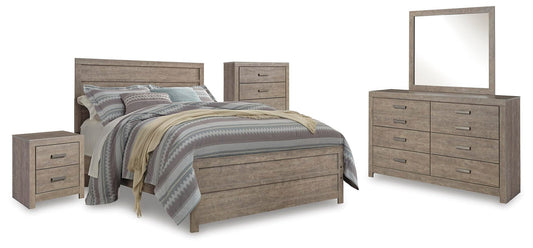 Culverbach Panel Bed With Mirrored Dresser, Chest And Nightstand Signature Design by Ashley®