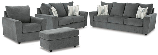 Stairatt Sofa, Loveseat, Chair and Ottoman Signature Design by Ashley®