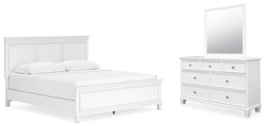 Fortman Panel Bed With Mirrored Dresser Signature Design by Ashley®