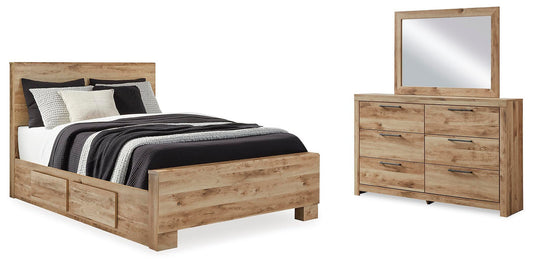 Hyanna Panel Bed With 2 Side Storage, Dresser And Mirror Signature Design by Ashley®