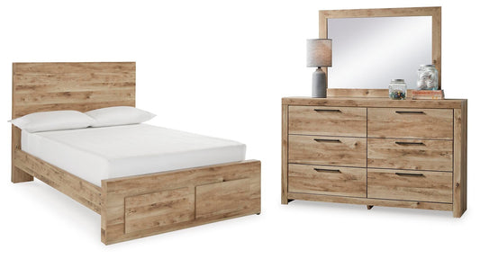 Hyanna Panel Storage Bed With Mirrored Dresser Signature Design by Ashley®