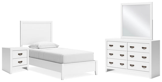 Binterglen Panel Bed With Mirrored Dresser And Nightstand Signature Design by Ashley®