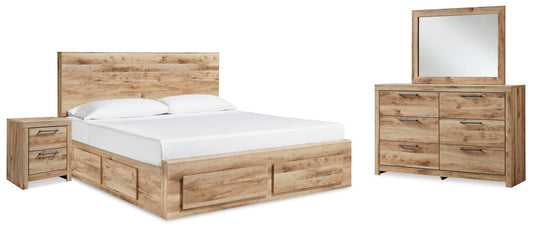 Hyanna Panel Storage Bed With 2 Under Bed Storage Drawers, Dresser, Mirror And Nightstand Signature Design by Ashley®
