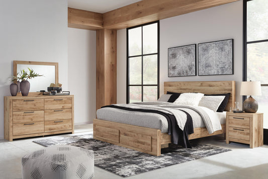 Hyanna Panel Storage Bed, Dresser, Mirror And Nightstand Signature Design by Ashley®