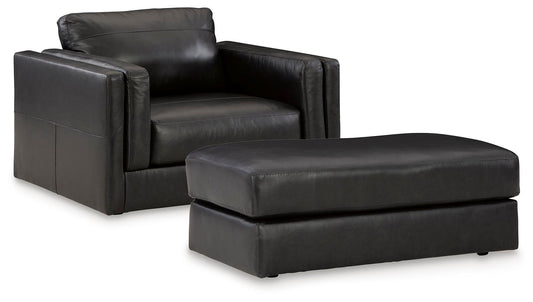 Amiata Chair and Ottoman Signature Design by Ashley®