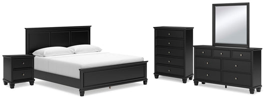 Lanolee Panel Bed With Mirrored Dresser, Chest And Nightstand Signature Design by Ashley®