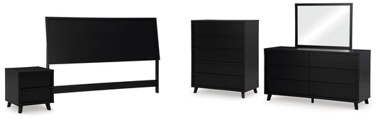 Danziar Panel Headboard, Dresser, Mirror, Chest And Nightstand Signature Design by Ashley®