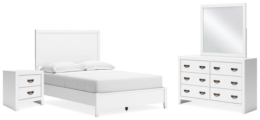 Binterglen Panel Bed With Mirrored Dresser And Nightstand Signature Design by Ashley®