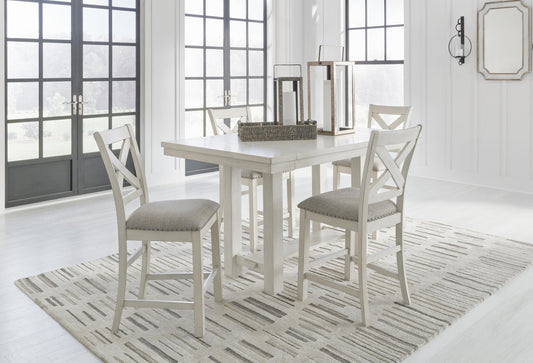 Robbinsdale Counter Height Dining Table and 4 Barstools Signature Design by Ashley®