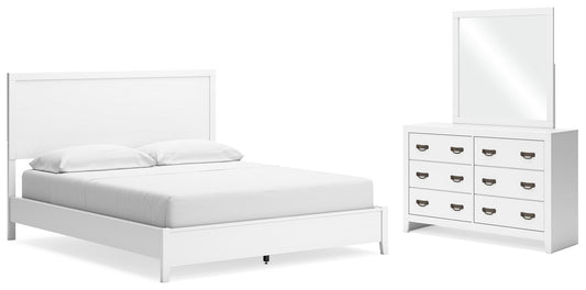 Binterglen California Panel Bed With Mirrored Dresser Signature Design by Ashley®